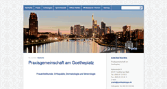 Desktop Screenshot of goetheplatzgyn.de