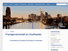 Tablet Screenshot of goetheplatzgyn.de